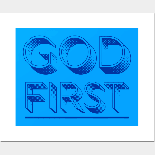 God First Wall Art by God Given apparel